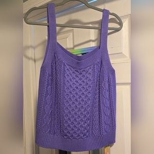 Cable Knit Sweater Tank